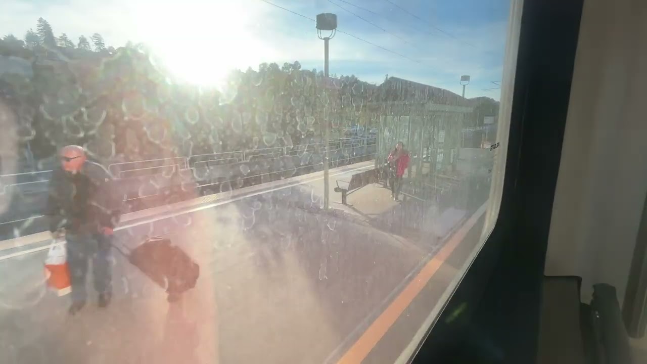 Riding on Northbound Local @caltrain #151 from Menlo Park to Burlingame.