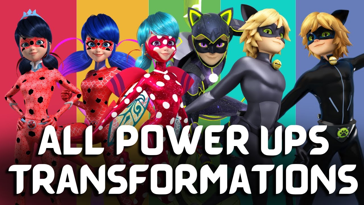 Miraculous: All Power Up Transformations Season 1-5 | Miraculous Ladybug