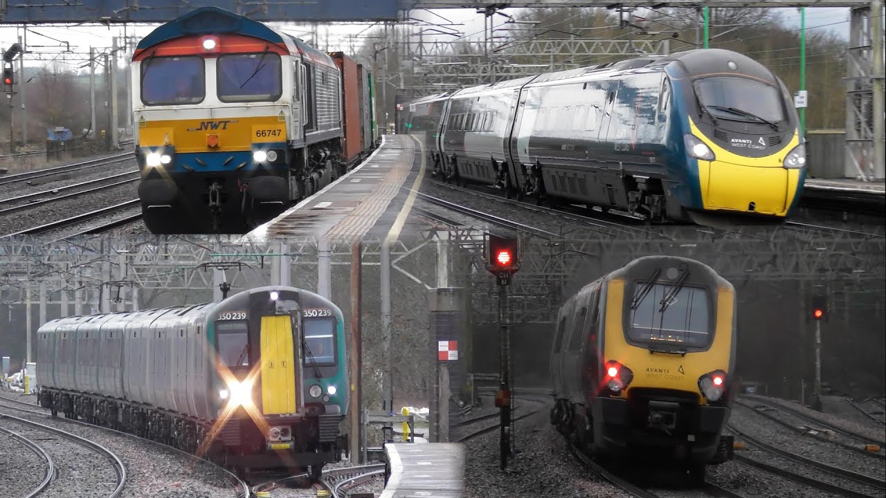 Trains at Rugeley Trent Valley, WCML (01/03/2023)