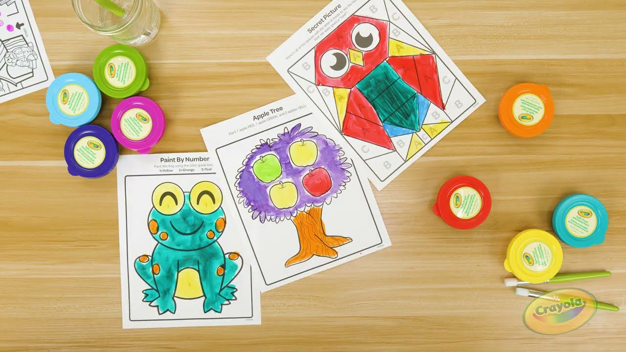 Crayola Young Kids Deluxe Spill-Proof Paint Activity Kit | Product Demo Video