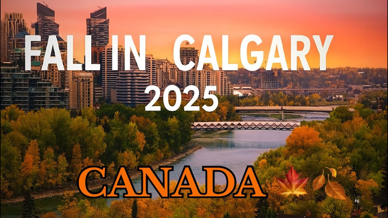 Fall in Calgary 2025 🍁 | Stunning Autumn Colors in Alberta | 4K Scenic Drive & City Views