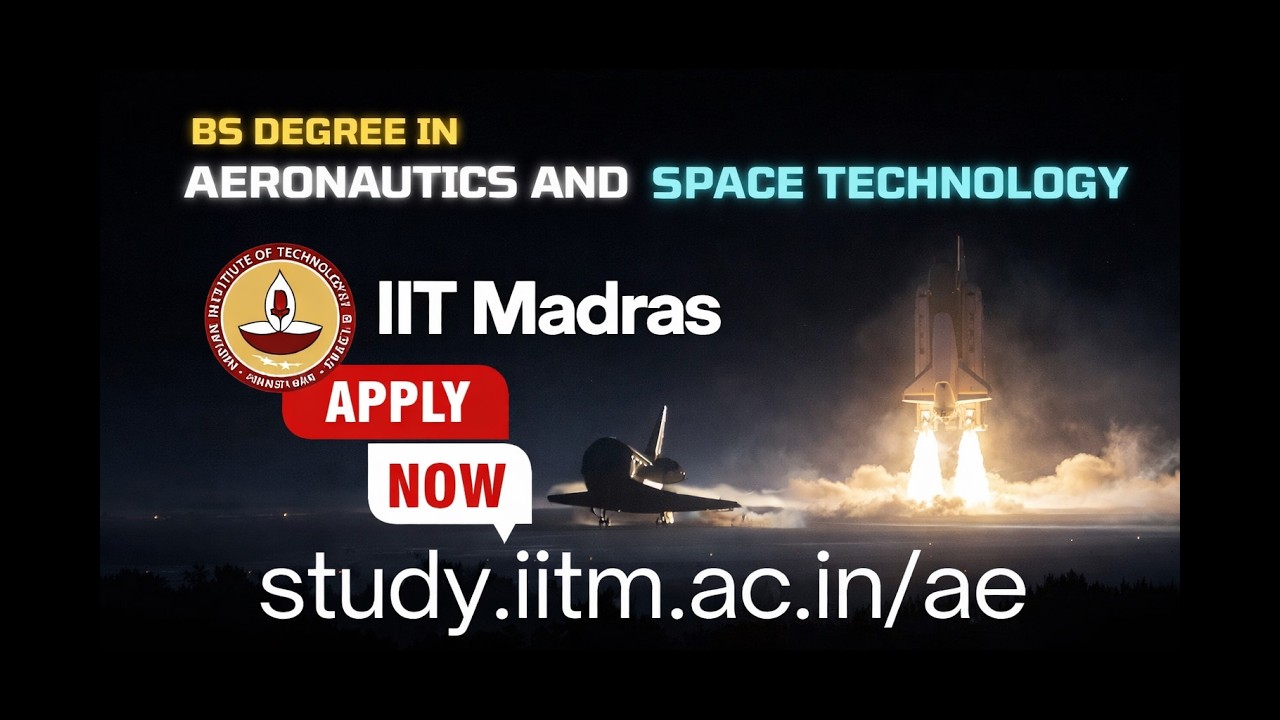 BS Degree in Aeronautics and Space Technology | IIT Madras | Promo | 2026 |