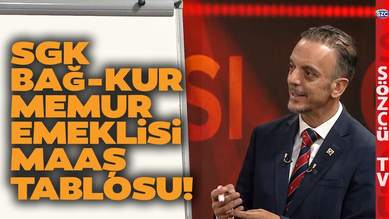 En Düşük Emekli Maaşı SGK Bağ-Kur Memur Emeklisi Zam Tablosu! Emin Yılmaz Tek Tek Hesapladı