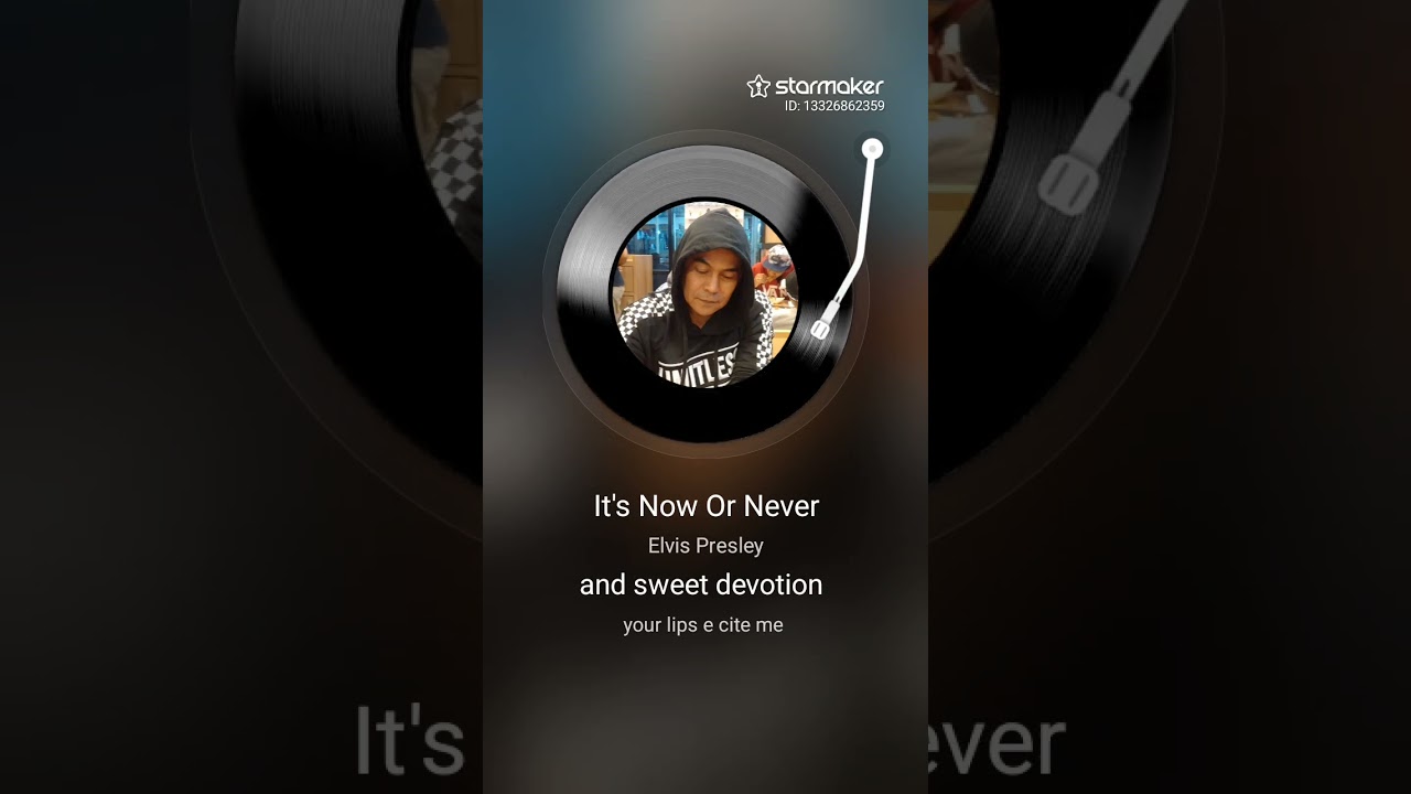 It's Now or Never cover