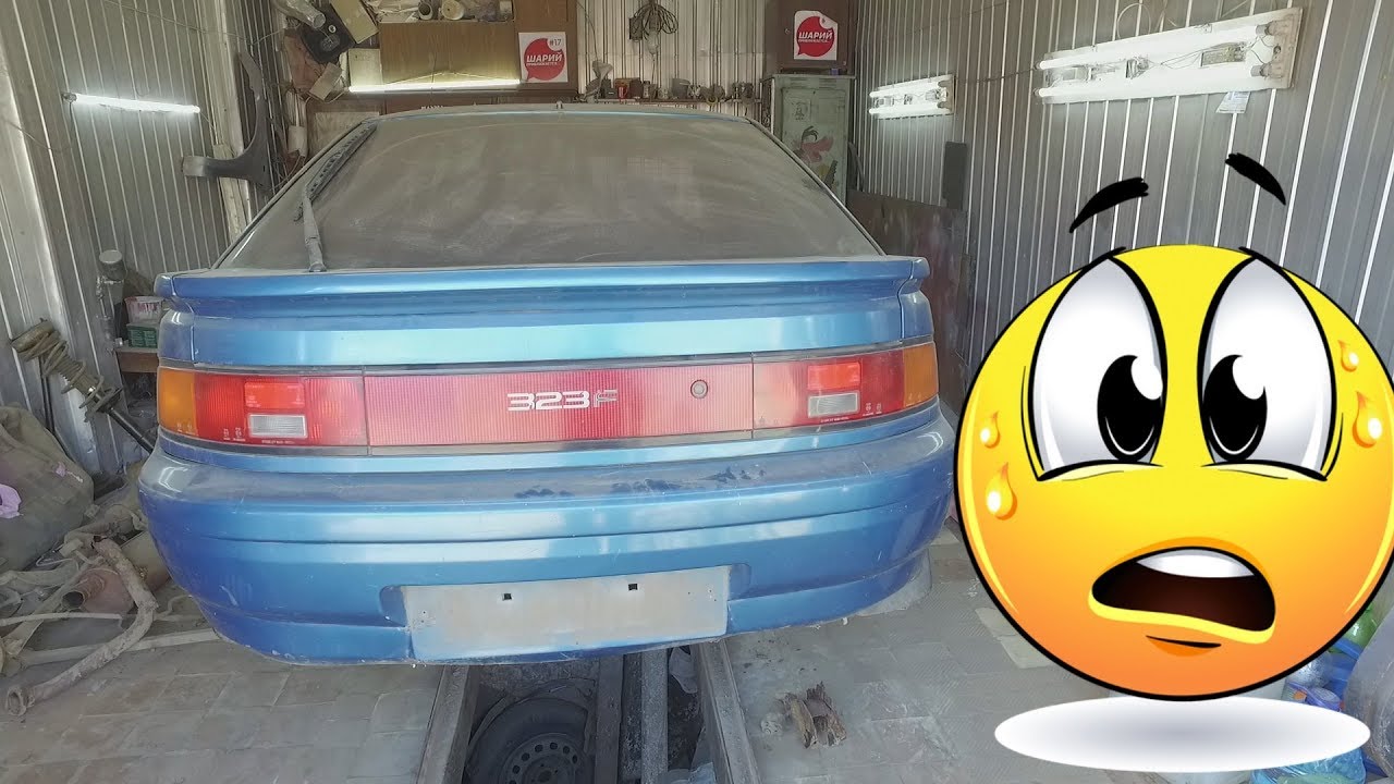 mazda 323 f -почти потеряла заднюю подвеску⚒️🔩⚙️📛