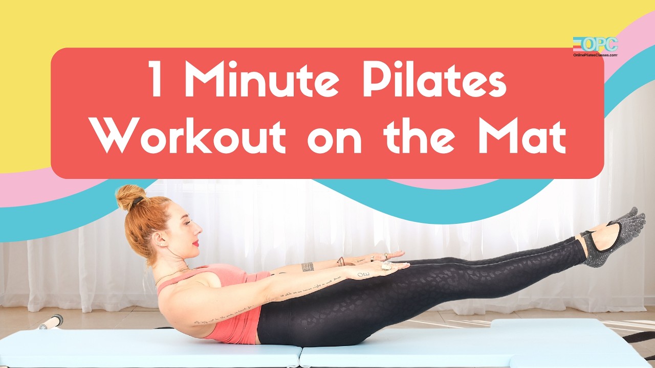 1 Min Pilates Workout on the Mat | Online Pilates Classes