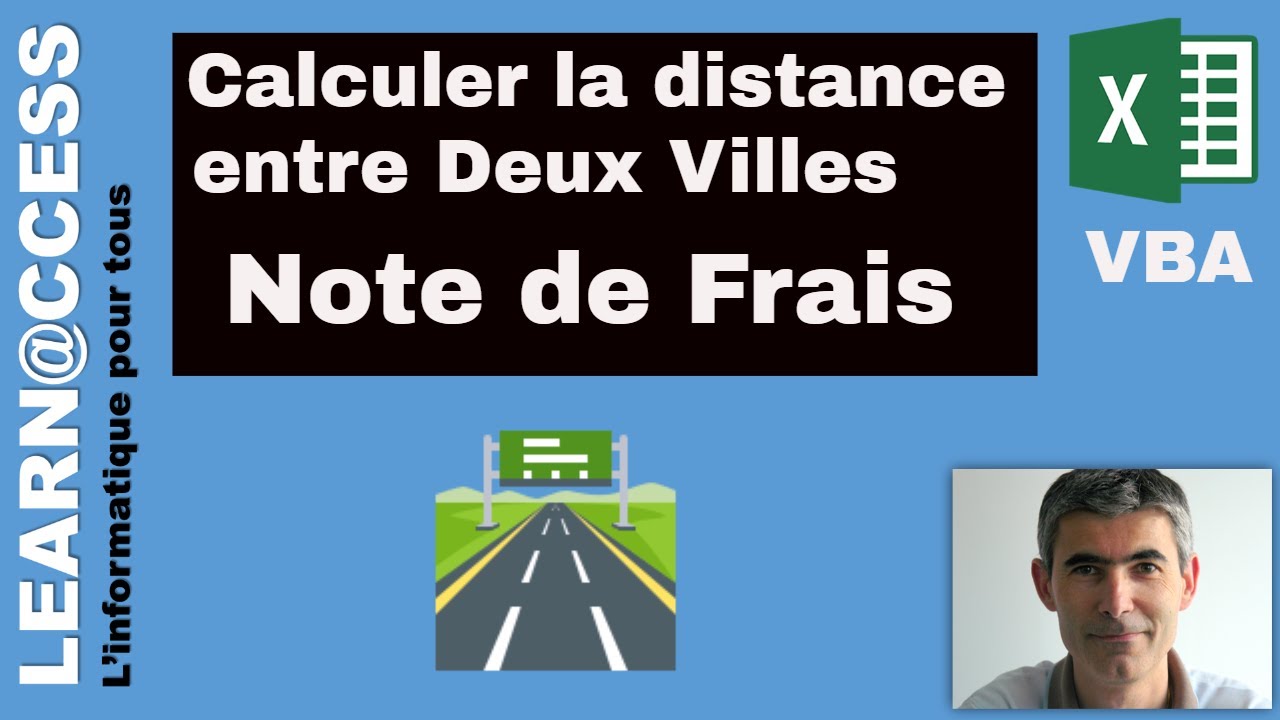 VBA  - Calcul Distance Entre Deux Ville : Note de Frais