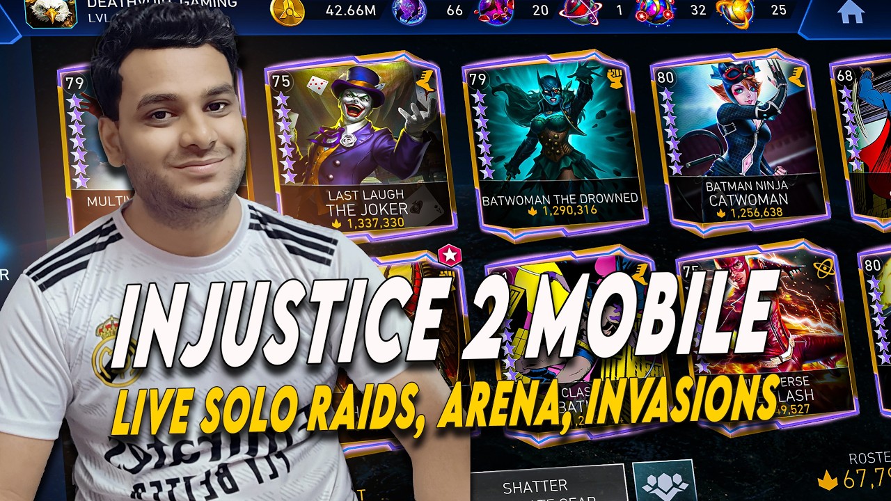 INJUSTICE 2 MOBILE THE DAILY GRIND! Solo Raid, CA, & League Raid, Invasions Hits LIVE!
