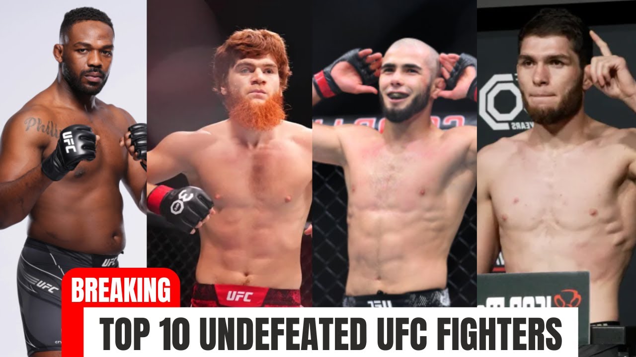 Top 10 Undefeated UFC Fighters of All Time! | Legends Who Never Lost
