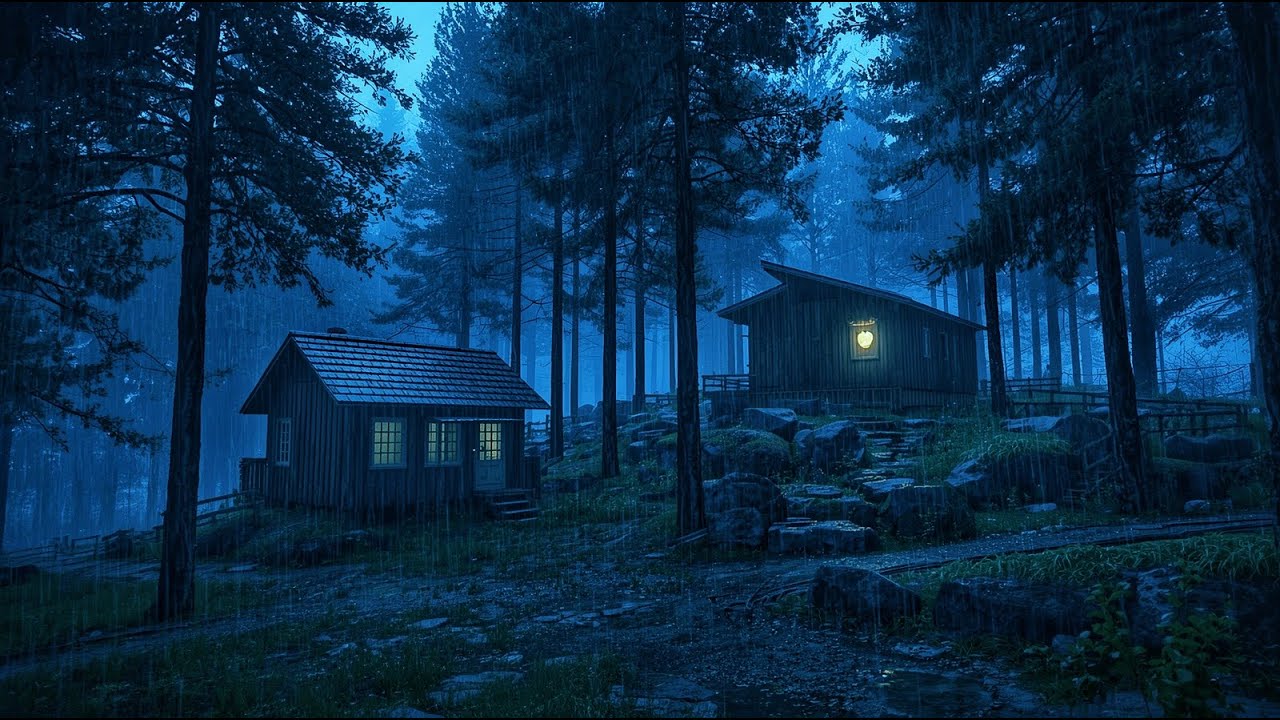 🌙 Gentle Rain Sounds for Deep Sleep 😌 | Relaxing Night Rain White Noise for Better Sleep