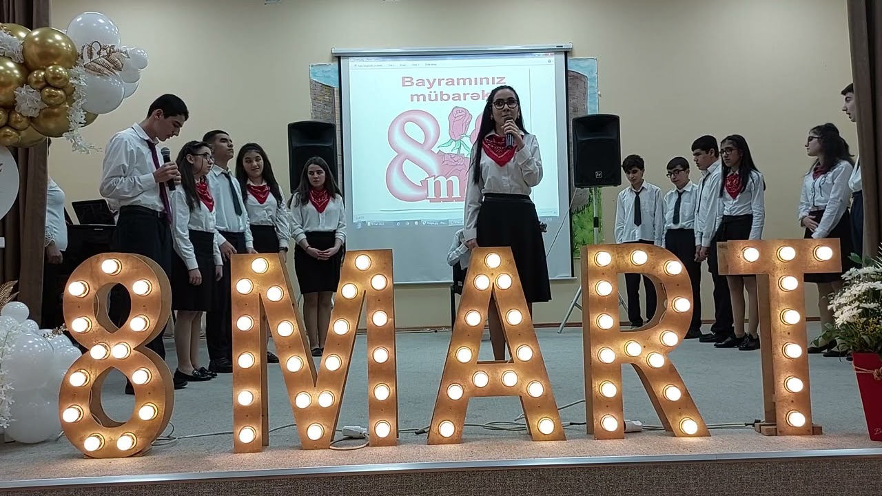 5 Saylı internat məktəbi 8 Mart qadınlar günü münasibəti ilə 9-cu a sinfinin cıxışı