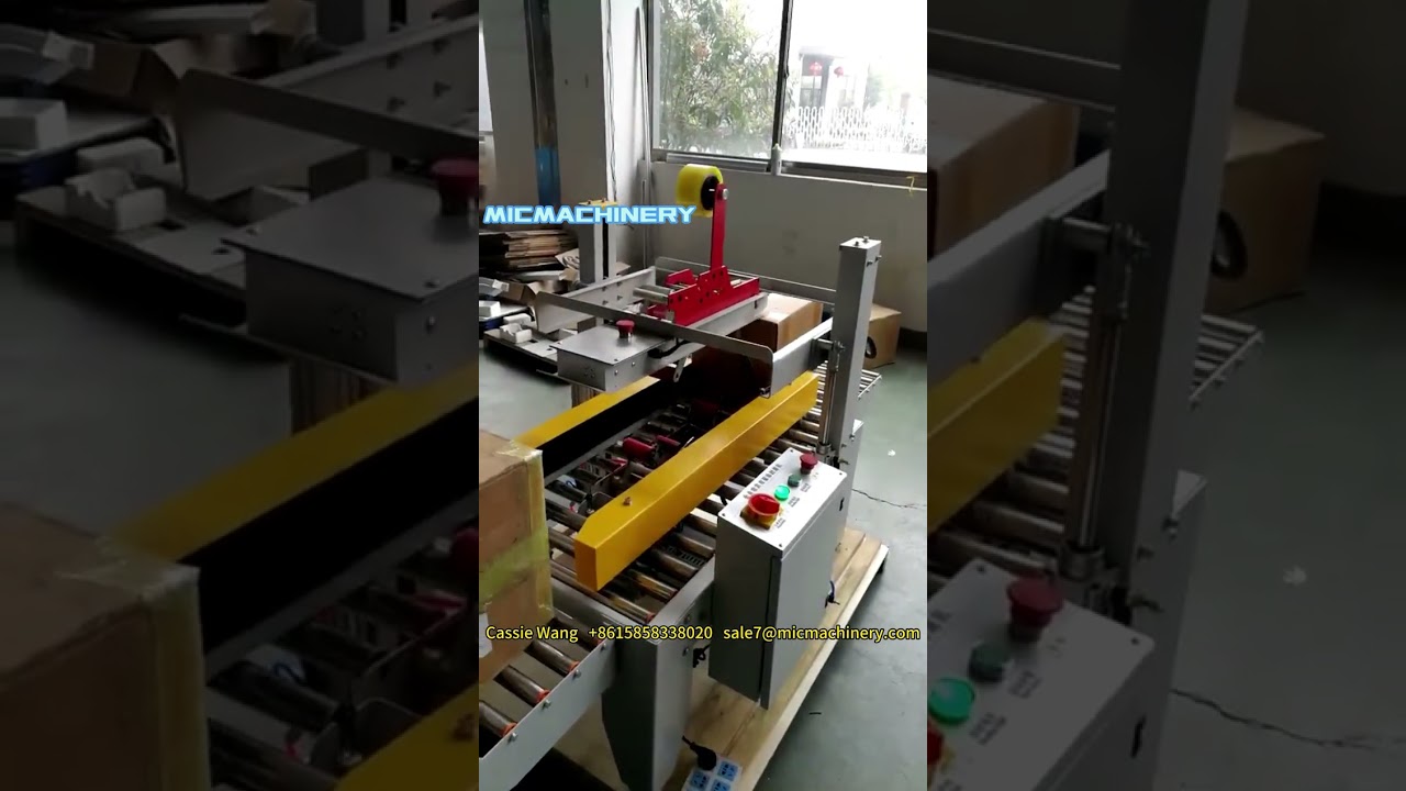 Semi-auto Carton Sealing Machine Cartoner Double Sides Tape Sealing Machine for Carton Box