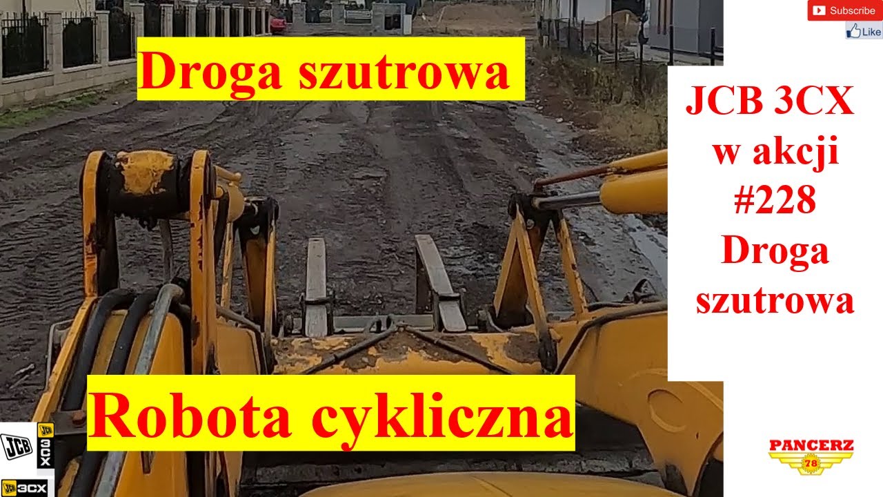 JCB 3CX w akcji # 228 Droga szutrowa