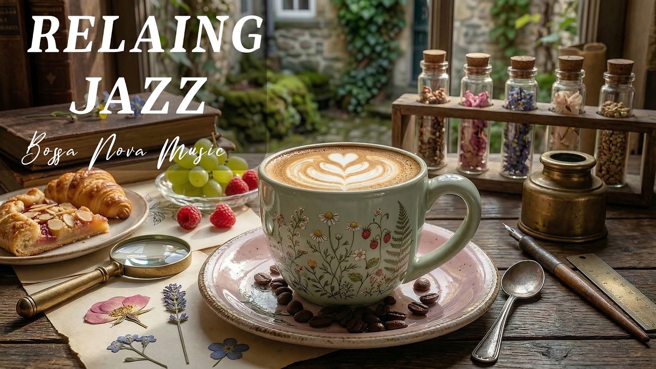 Relaxing Spring Jazz ☕ Exquisite Bossa Nova & Happy Coffee Jazz Music for Unwind