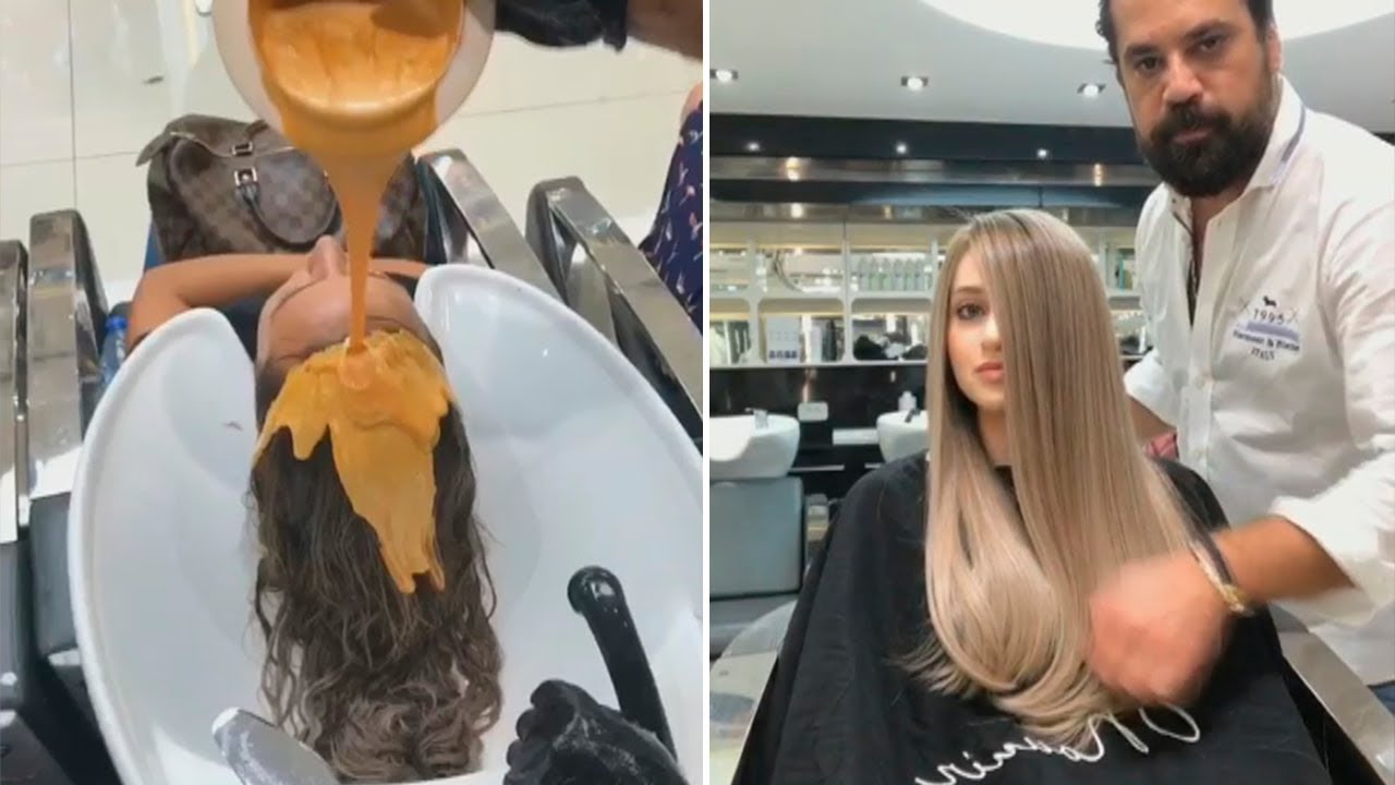 The magic hair color transformation by mouniiiir