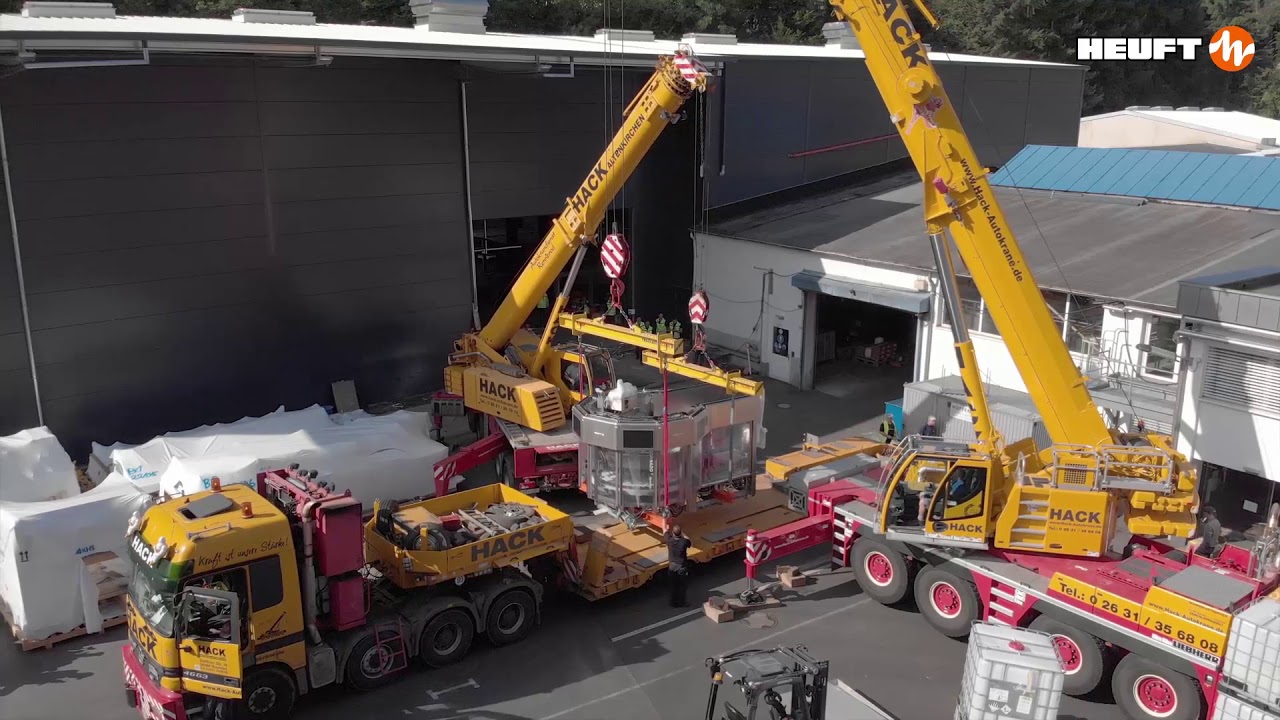 HEUFT labeller and empty bottle inspector at Rhodius