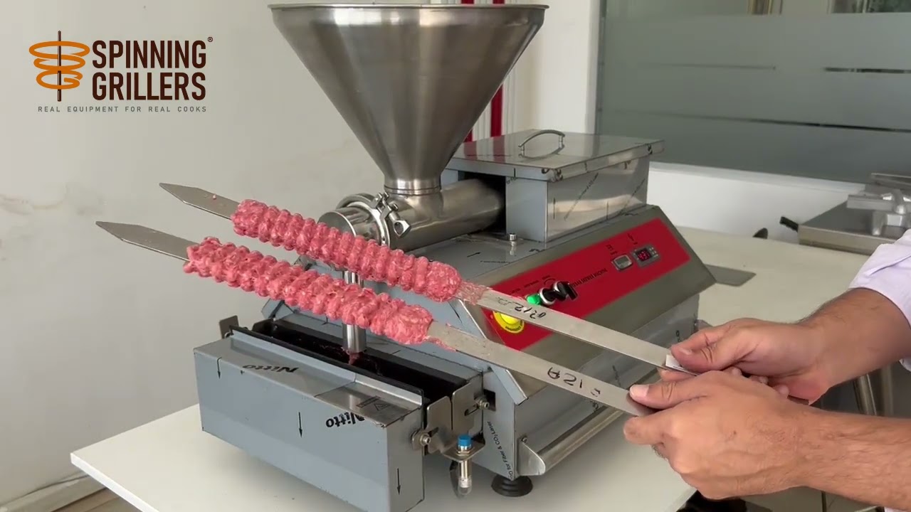 AutoKebab&reg;- Full Automatic Kufta Kebab Maker by Spinning Grillers NSF