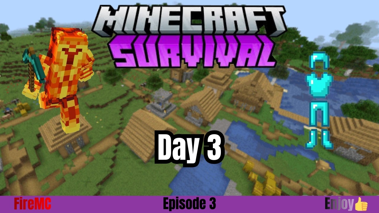 Minecraft Survival Episode 3 | Base Expansion and Amazing Armor