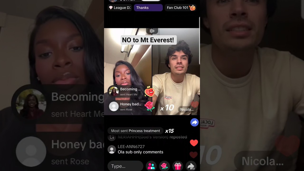 Olandria says NO to Mt Everest  #loveislandusa #nicolandria #love #fyp #youtubeshorts