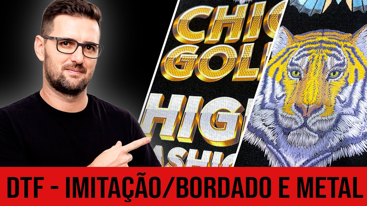 DTF  -  Efeitos de Bordado e Metalizados