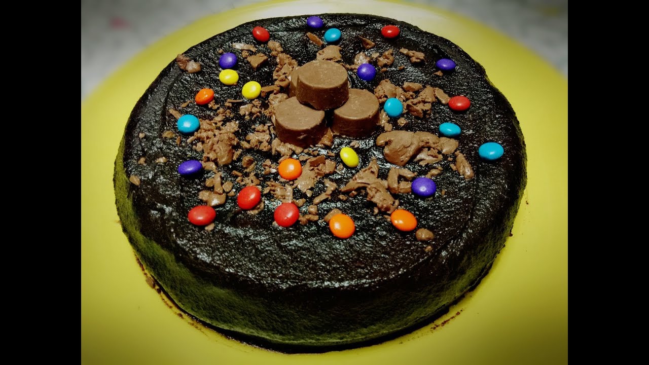No Bake Rice Cooker Chocolate Milo Cake