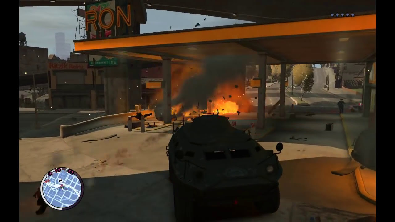 GTA IV - TBoGT NOOSE Tank Gameplay on 5870 Vapor X