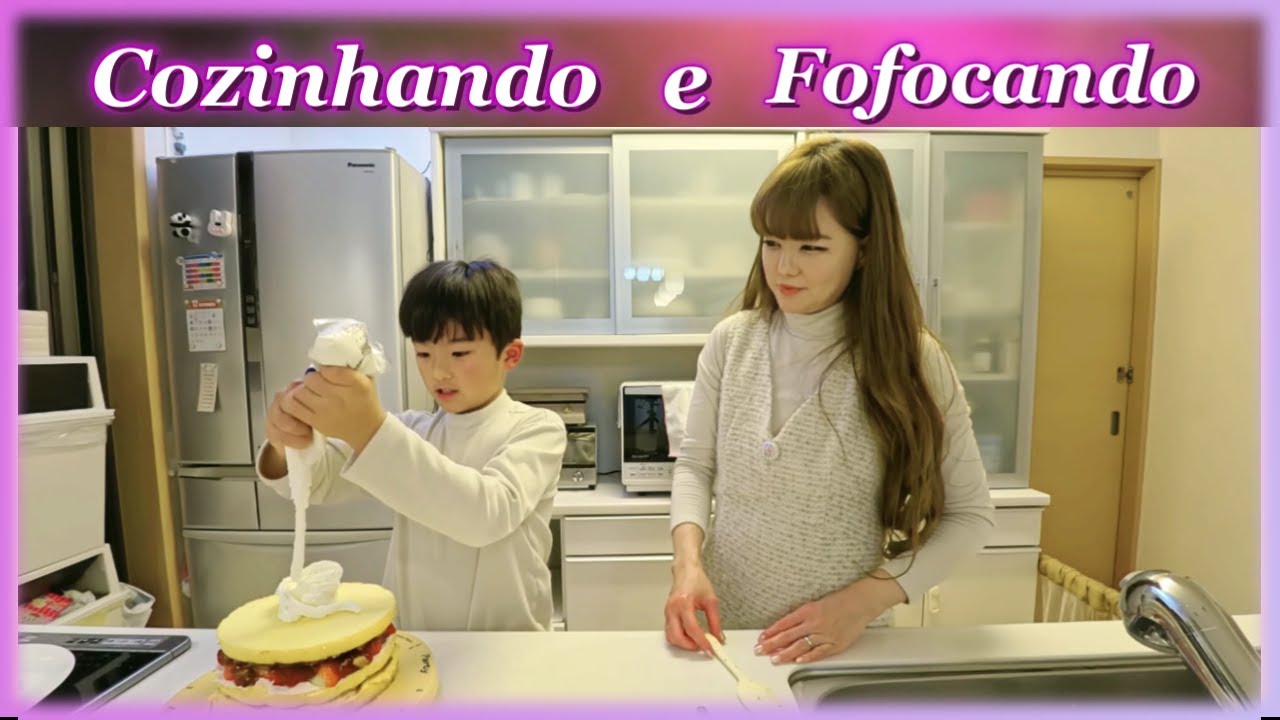 Fazendo bolo com meu filho! Parece que bolo envenenado virou moda... 😱