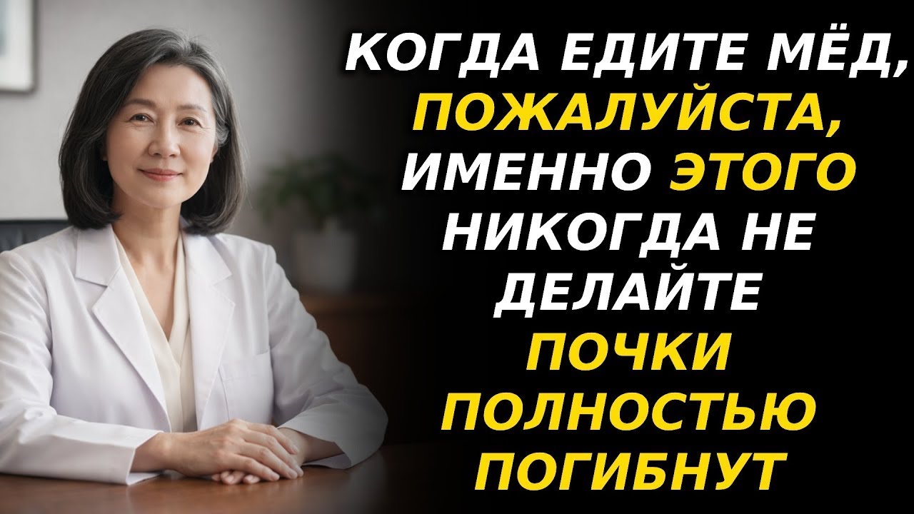 **Мёд и ЭТО замедляют старение почек! Топ-3 опасных сочетания и сила одной ложки**