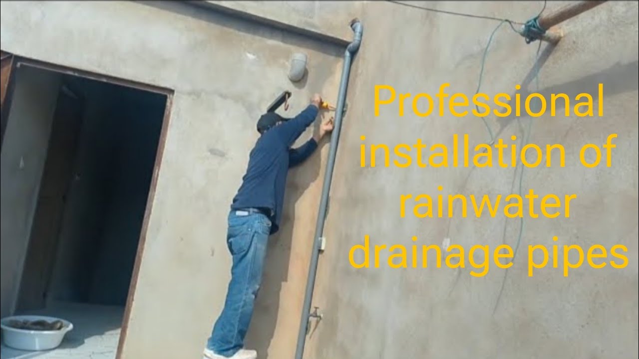 Roof Rainwater Drainage Pipe Installation – Clean & Professional Method