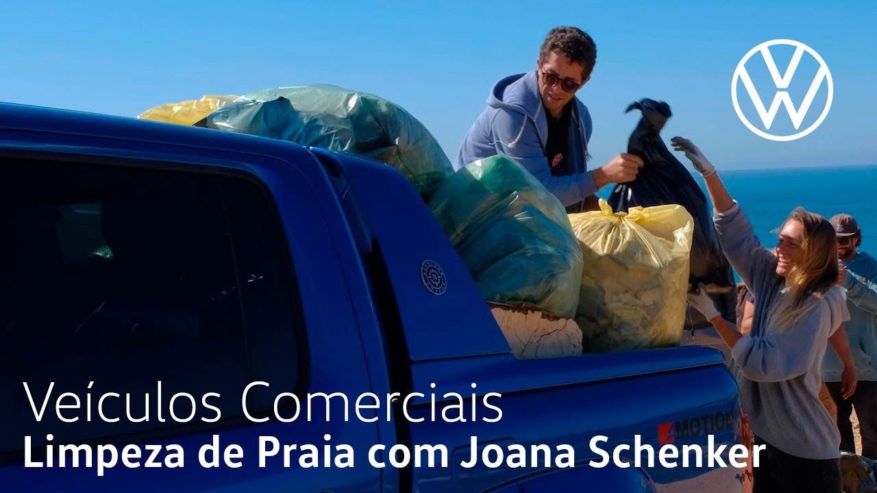 Limpeza de Praia com a Joana Schenker e o Volkswagen Amarok