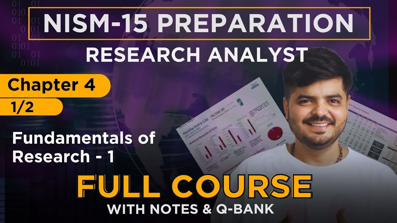 NISM Research Analyst 2024 | FULL COURSE - Chapter 4 - (1/2)