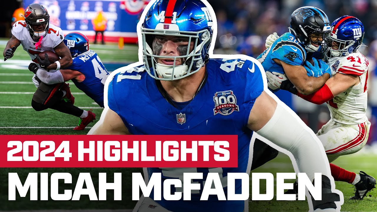 Micah McFadden's Top Plays from 2024 🔥 | New York Giants