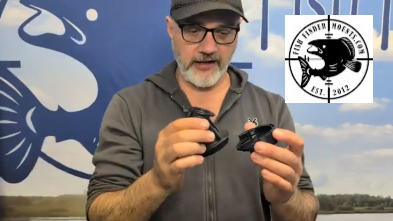 Установка экрана Garmin Striker 4 с помощью креплений для эхолота