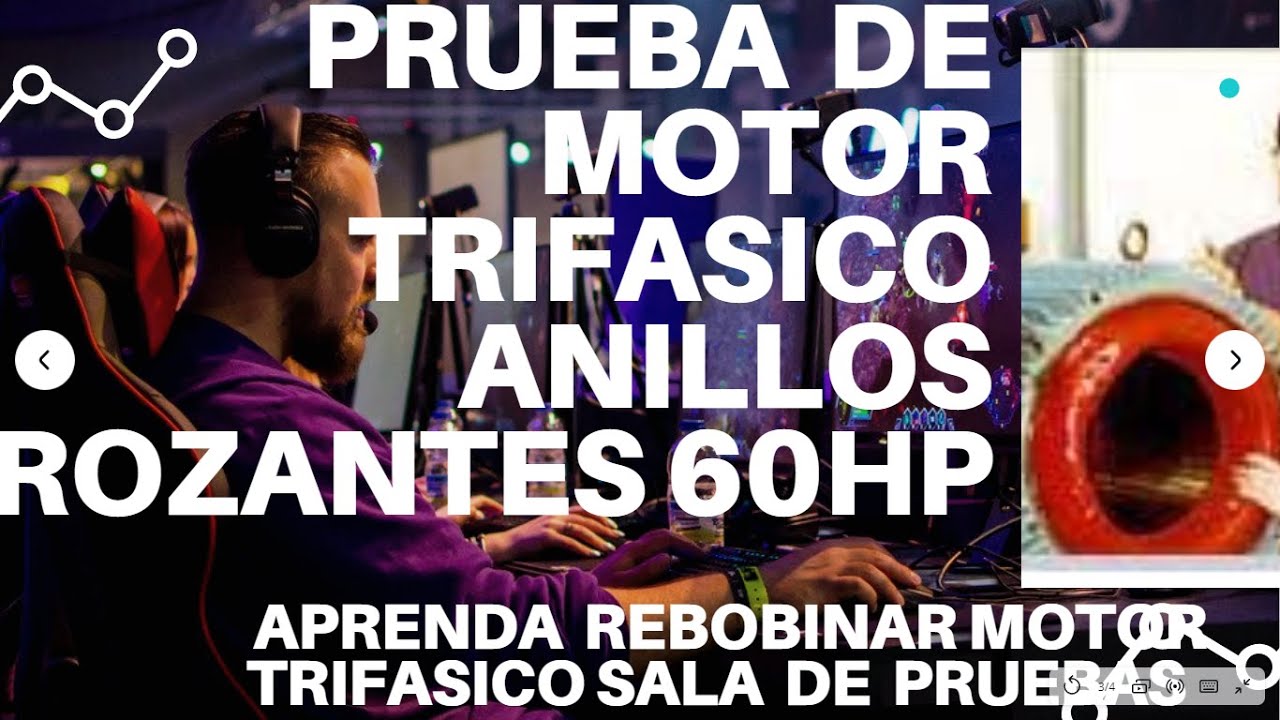 MOTOR ANILLOS  ROZANTES  60 HP, DESCRIPCION , PRUEBAS  HOJA DE BOBINADOS