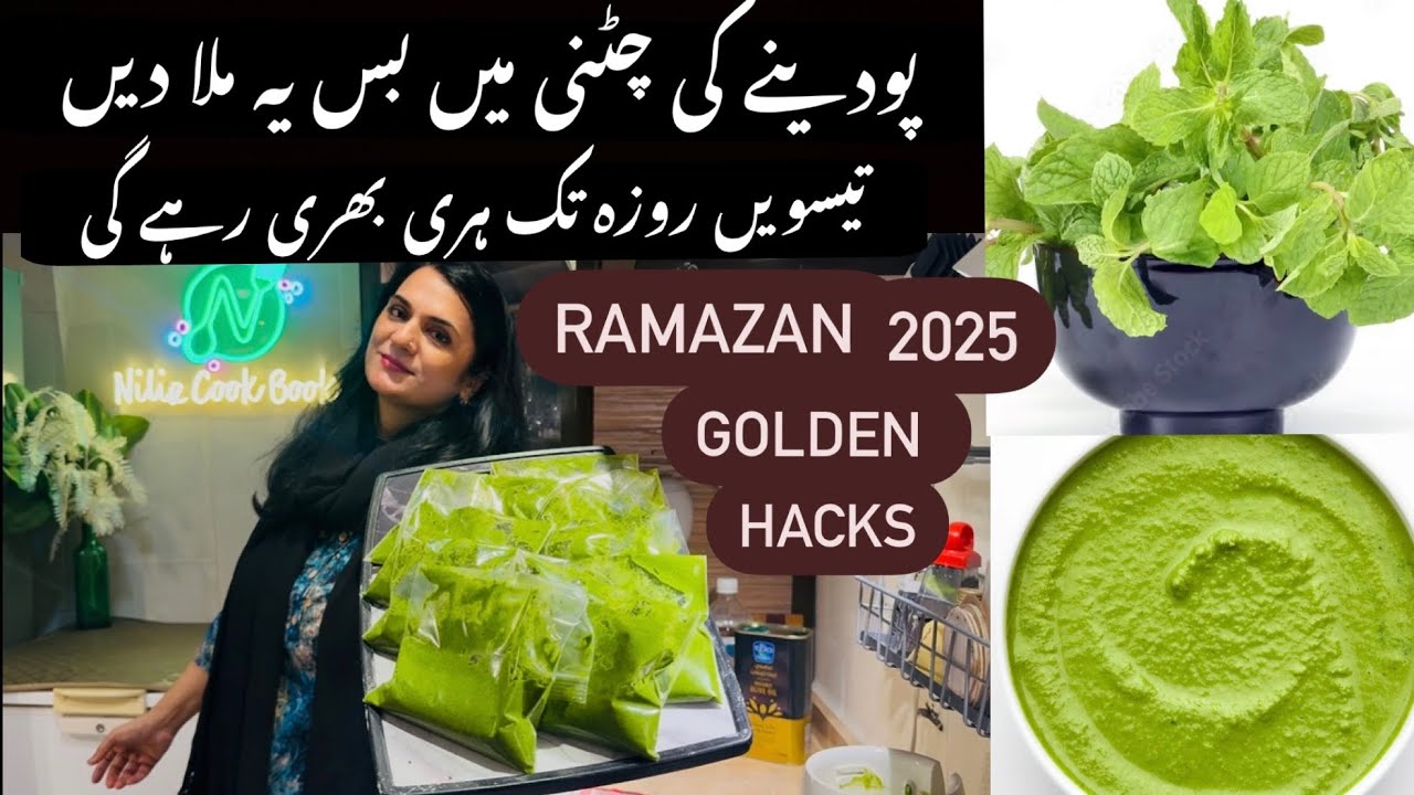 How to store mint chutney green and fresh for a long time | Ramadan Special | Niliz Cook Book