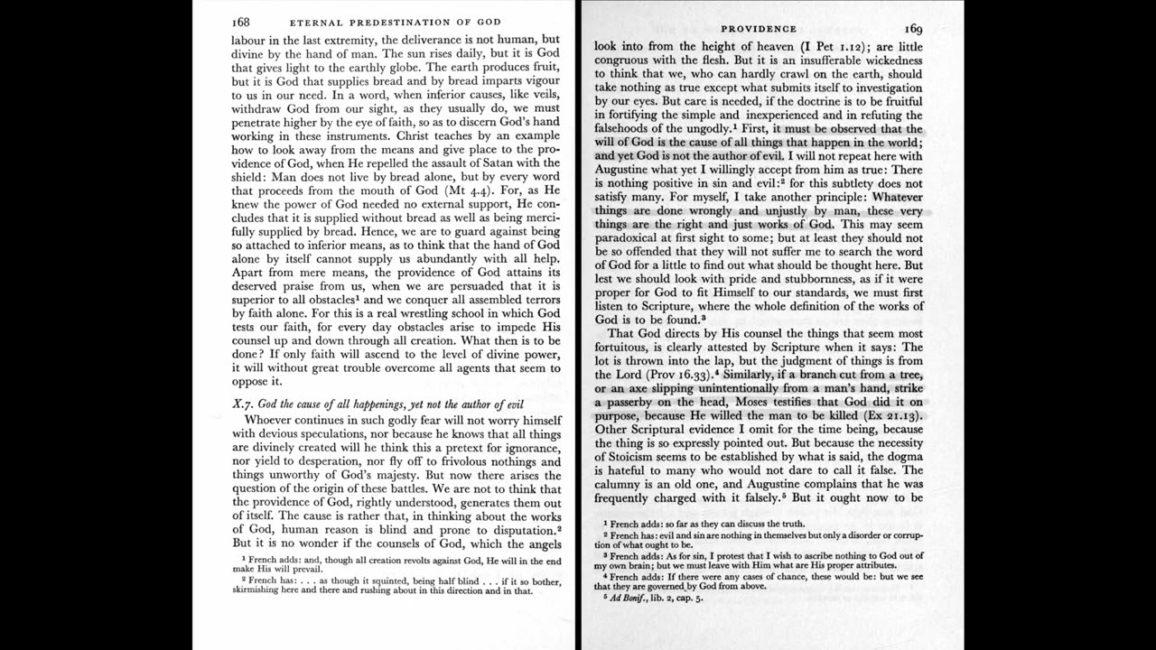 John Calvin: Concerning the Eternal Predestination of God