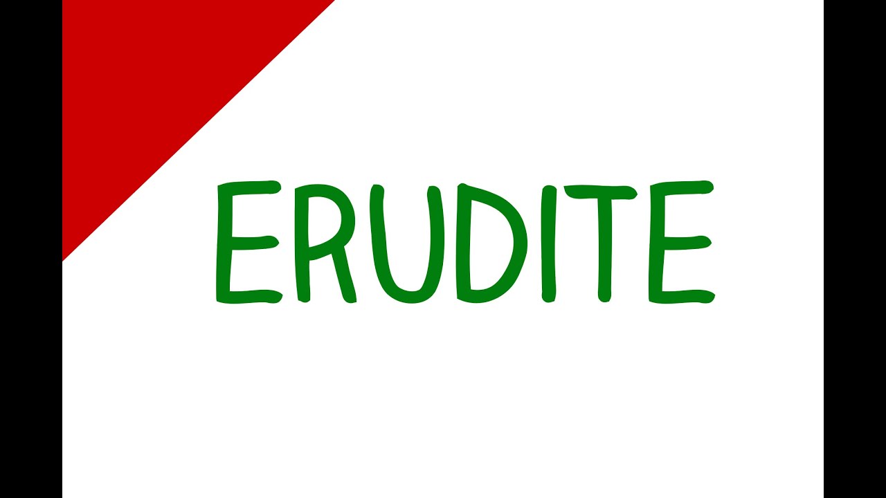 Learn English Words - Erudite (Vocabulary Video)