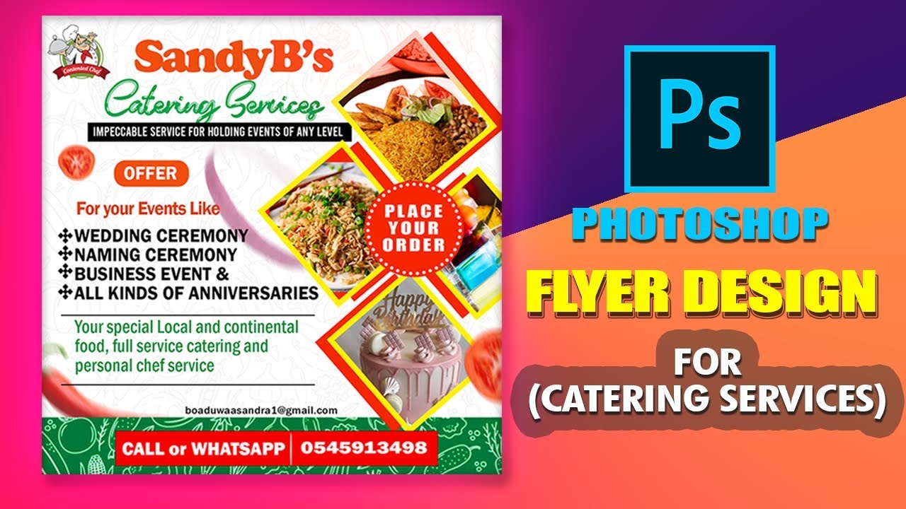 #Catering Service flyer design using #photoshop