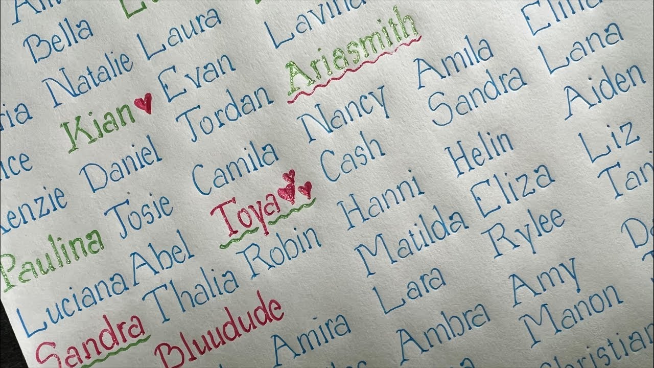 Handwriting name part 17 #handwriting #calligraphy #lettering