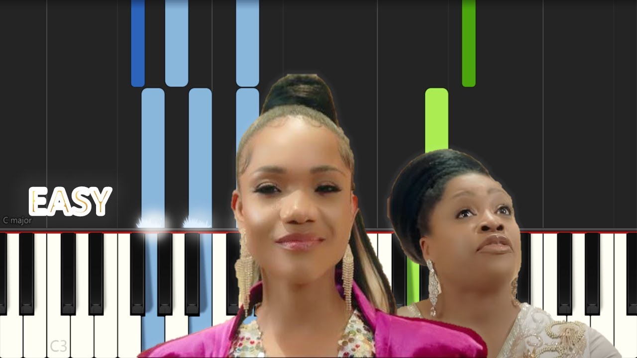 Ada Ehi - Fix My Eyes On You Ft Sinach | EASY PIANO TUTORIAL BY Extreme Midi