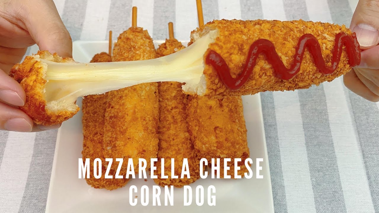 Mozzarella Cheese Corn Dog-របៀបធ្វើនំឈីសហតដត