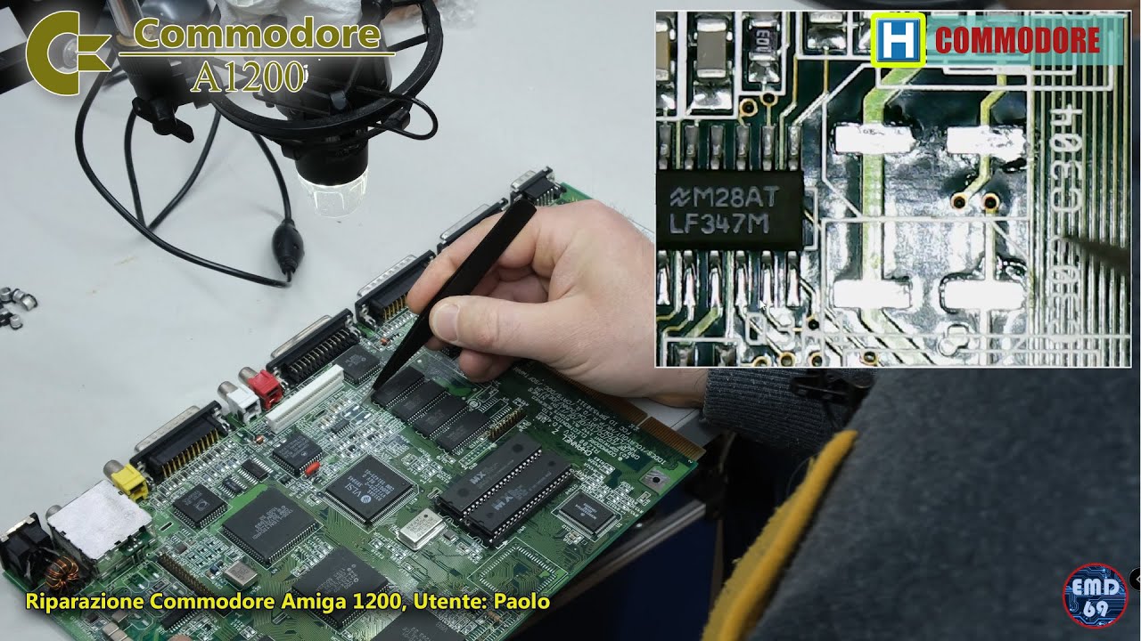 Riparazione Commodore #Amiga 1200, utente Paolo