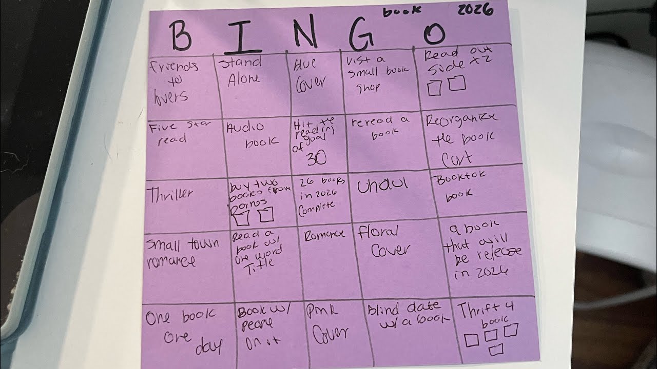 Review my 2026 book bingo 
