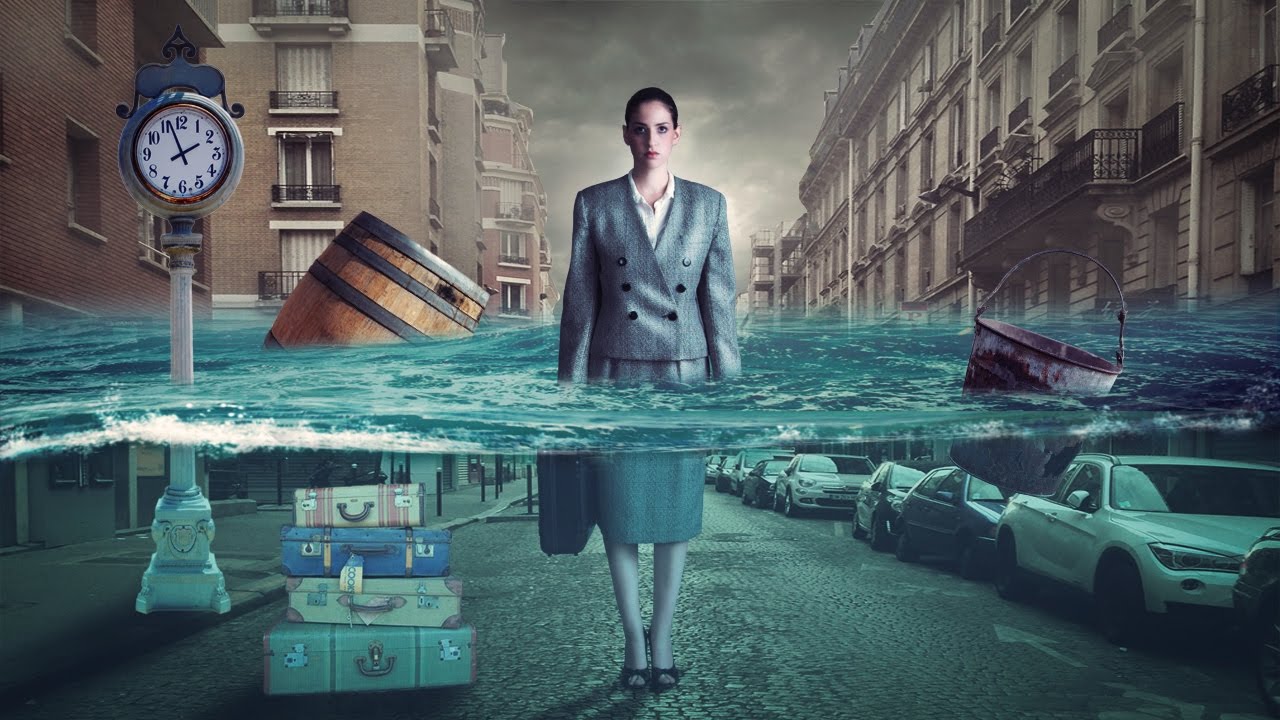 city underwater photo manipulation | photoshop tutorial