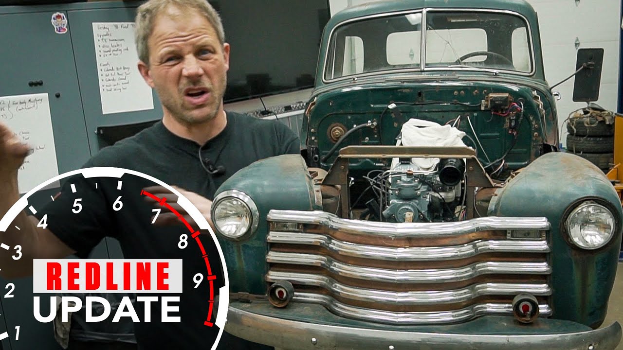 Установка переднего зажима на наш пикап Chevrolet 1950 года | Redline Update #41