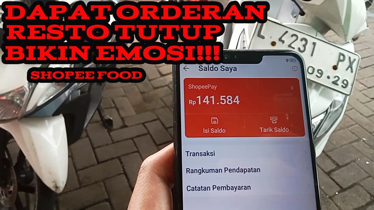 LIKA-LIKU DRIVER SHOPEE FOOD RESTO TUTUP BIKIN EMOSI BIKIN ANYEP AKUN???