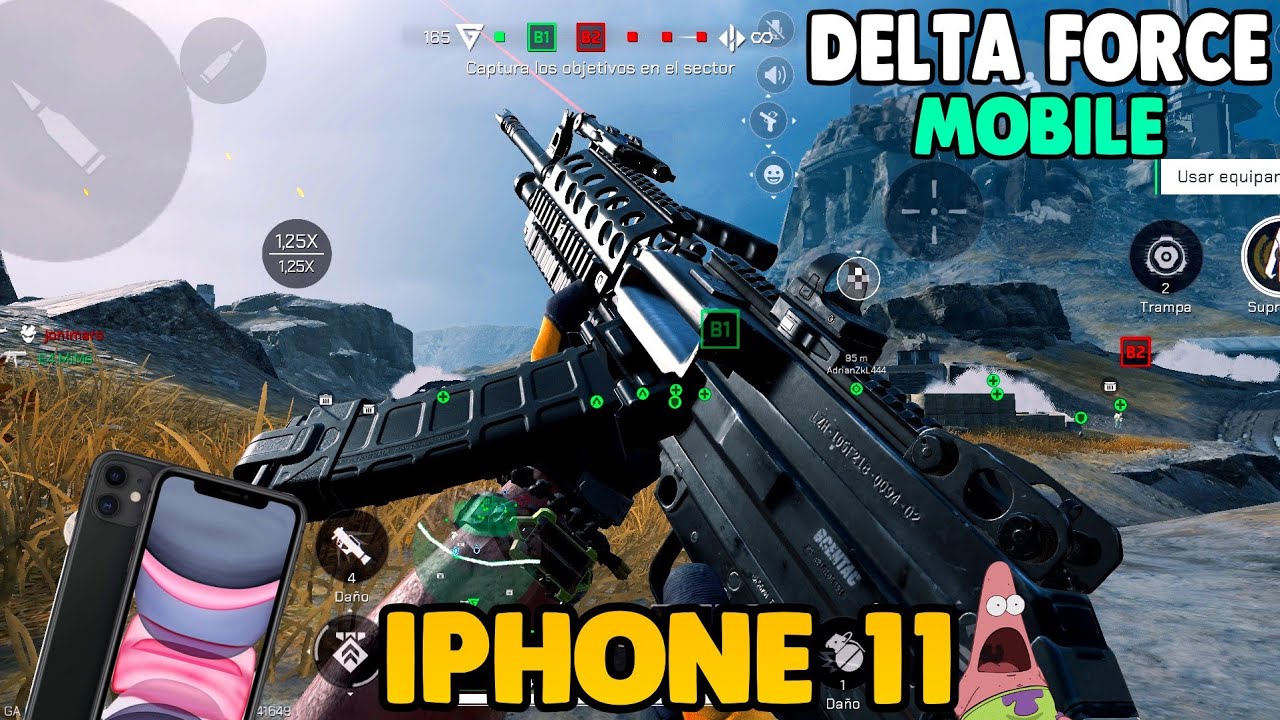 ✅DELTA FORCE MOBILE GLOBAL TEST EN IPHONE 11 A 60 FPS SUPER OPTIMIZADO GAMEPLAY 🔥