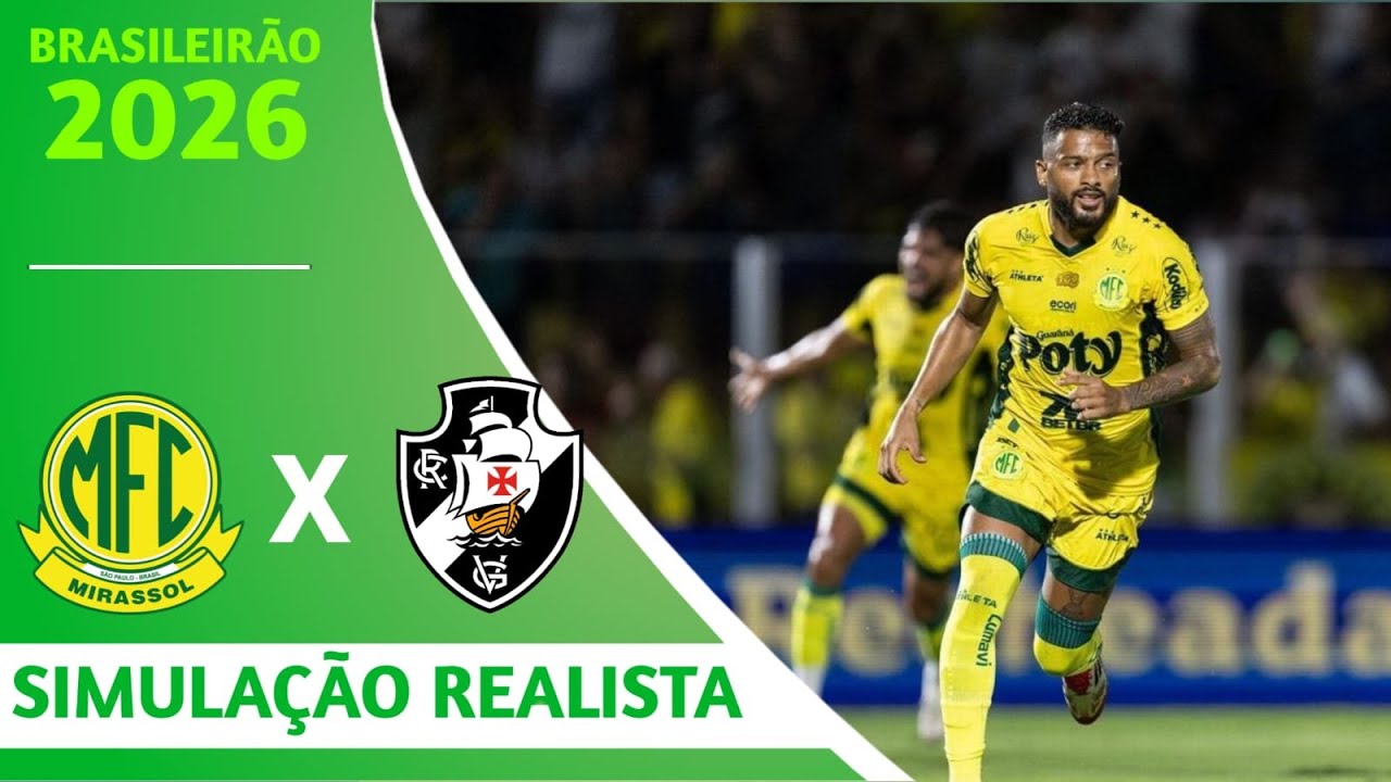MIRASSOL X VASCO | 1⁰ RODADA | BRASILEIRÃO 2026 | GOGOSZ PATCH 4K60FPS | PES 2026