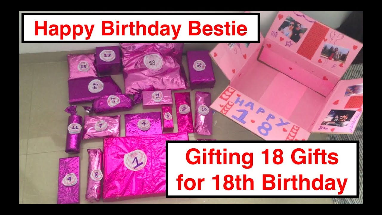 ✨Gifting My Best Friend 18 Gifts for her 18th Birthday//💜