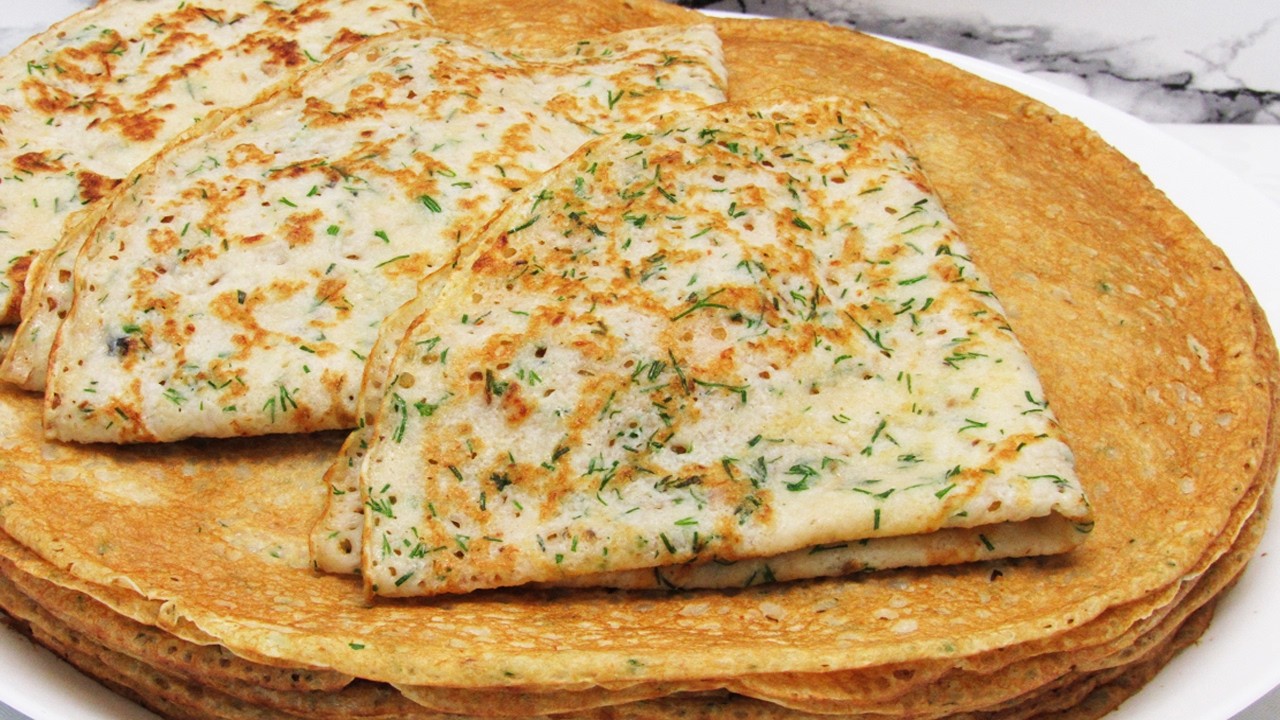 Это ВКУСНЕЕ любого пирога! Несладкие БЛИНЫ которые Вы зацените! Муж в восторге - теперь просит часто